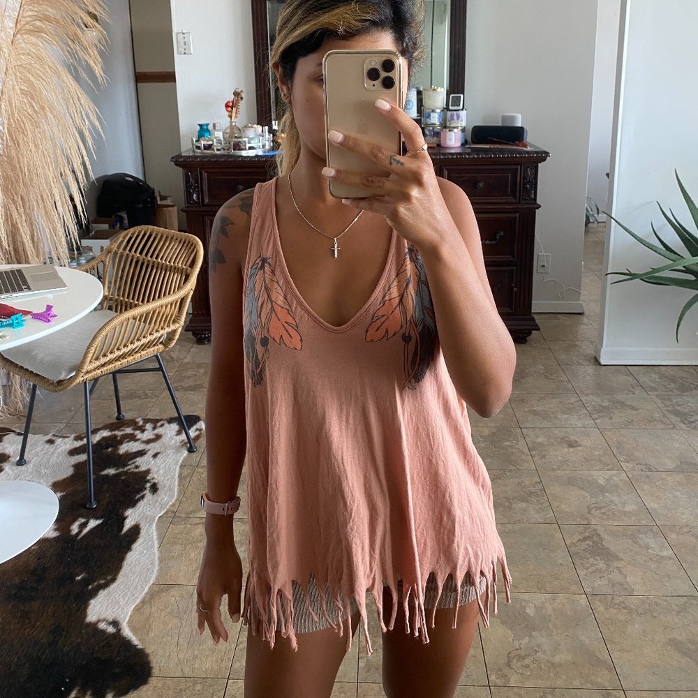 Urban Outfitters Boho Top with Fringe